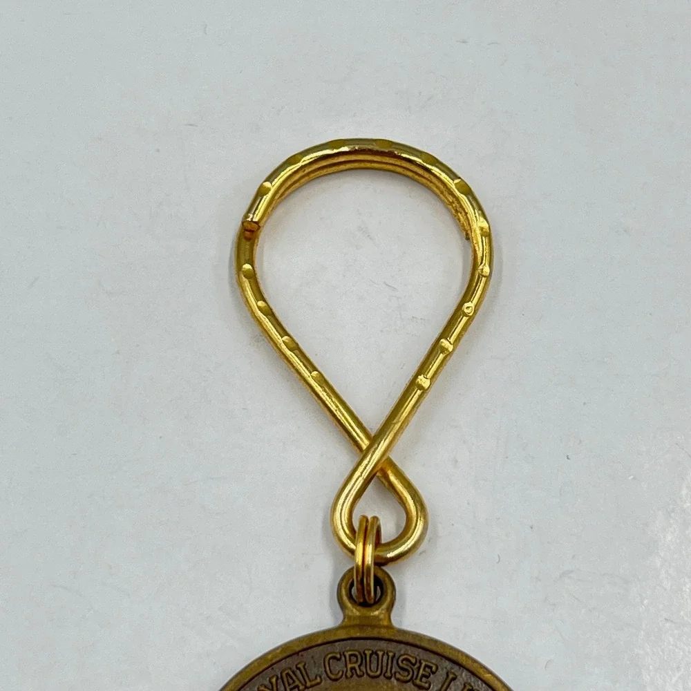 VTG Royal Cruise Line Golden Odyssey Keychain 1974 Launch Commemorative‎ Token